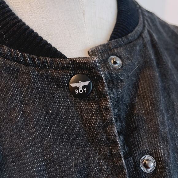 Boy London Cropped Denim Jacket - Picture 4 of 7